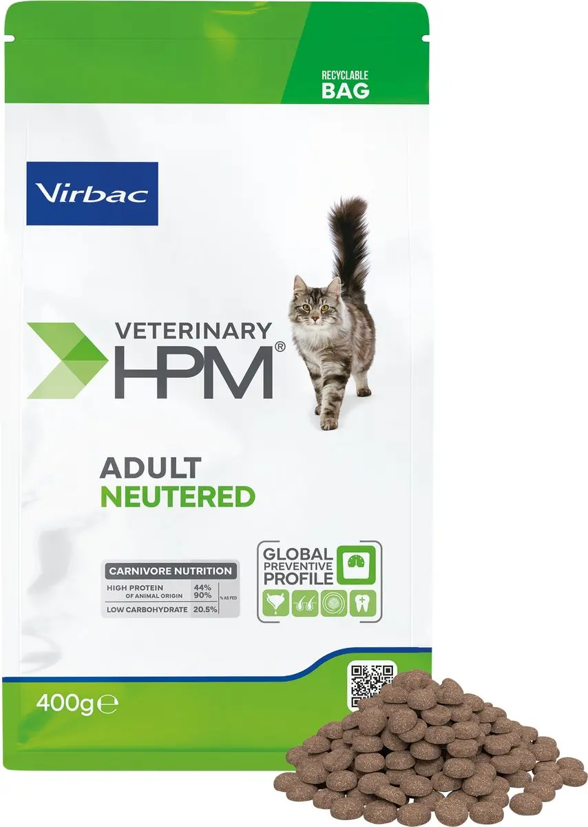 Virbac Veterinary HPM Adult Neutered Kattenvoer 400g