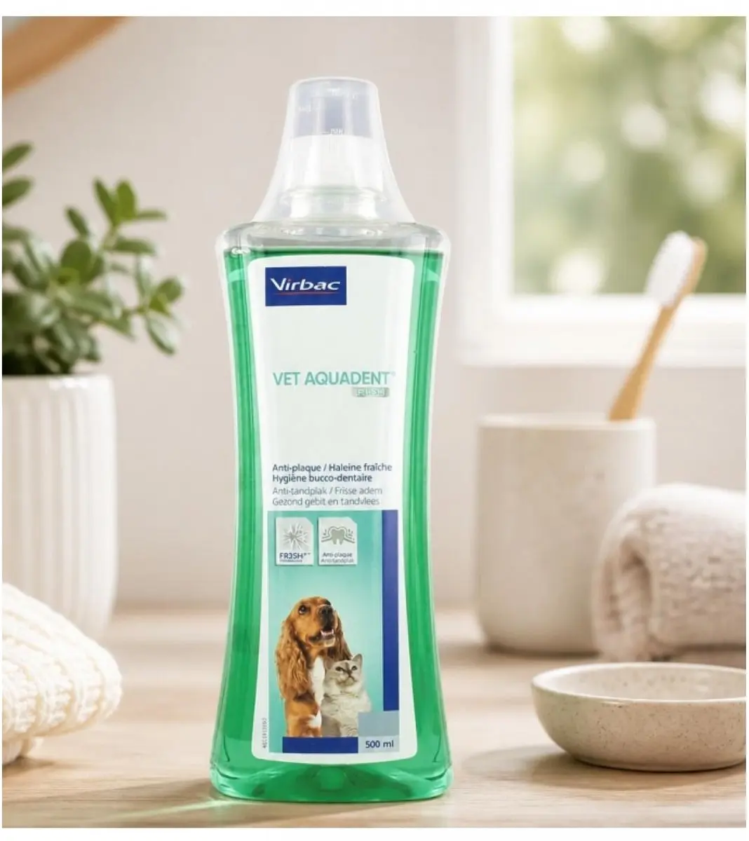Virbac Vet Aquadent Fr3sh Mondwater 500ml