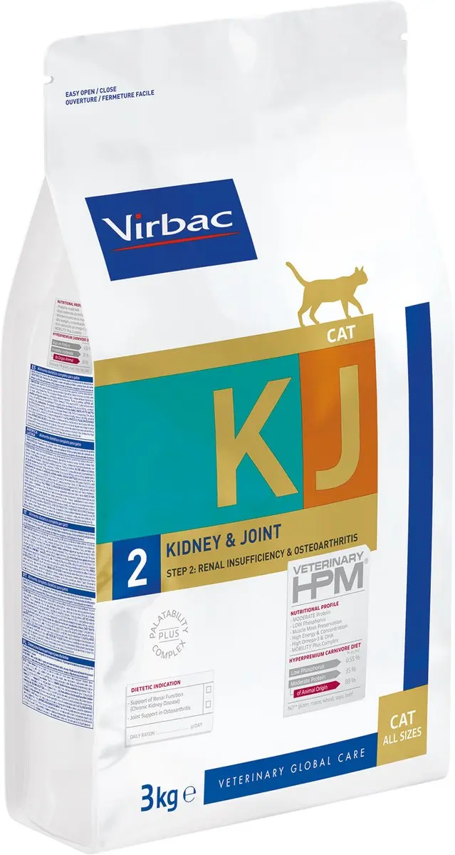 Virbac HPM Dietetic Kat Kidney & Joint 3kg