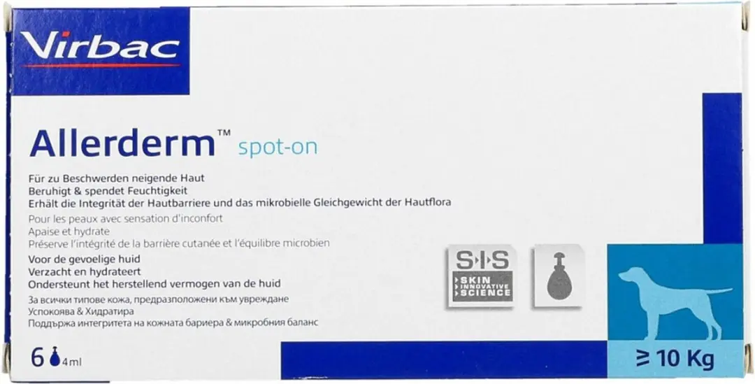 Virbac Allerderm Spot-On 6 Pipetten 2ml