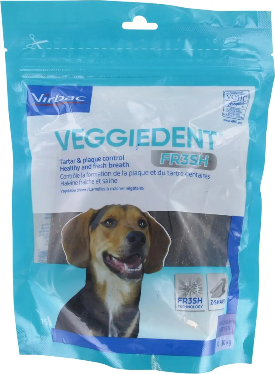 Virbac VeggieDent Kauwstrips 10-30 kg