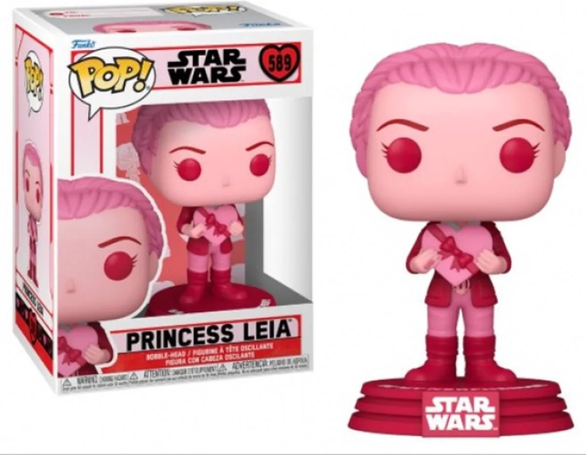 Funko Star Wars POP! Leia Valentines 67613 - Roze