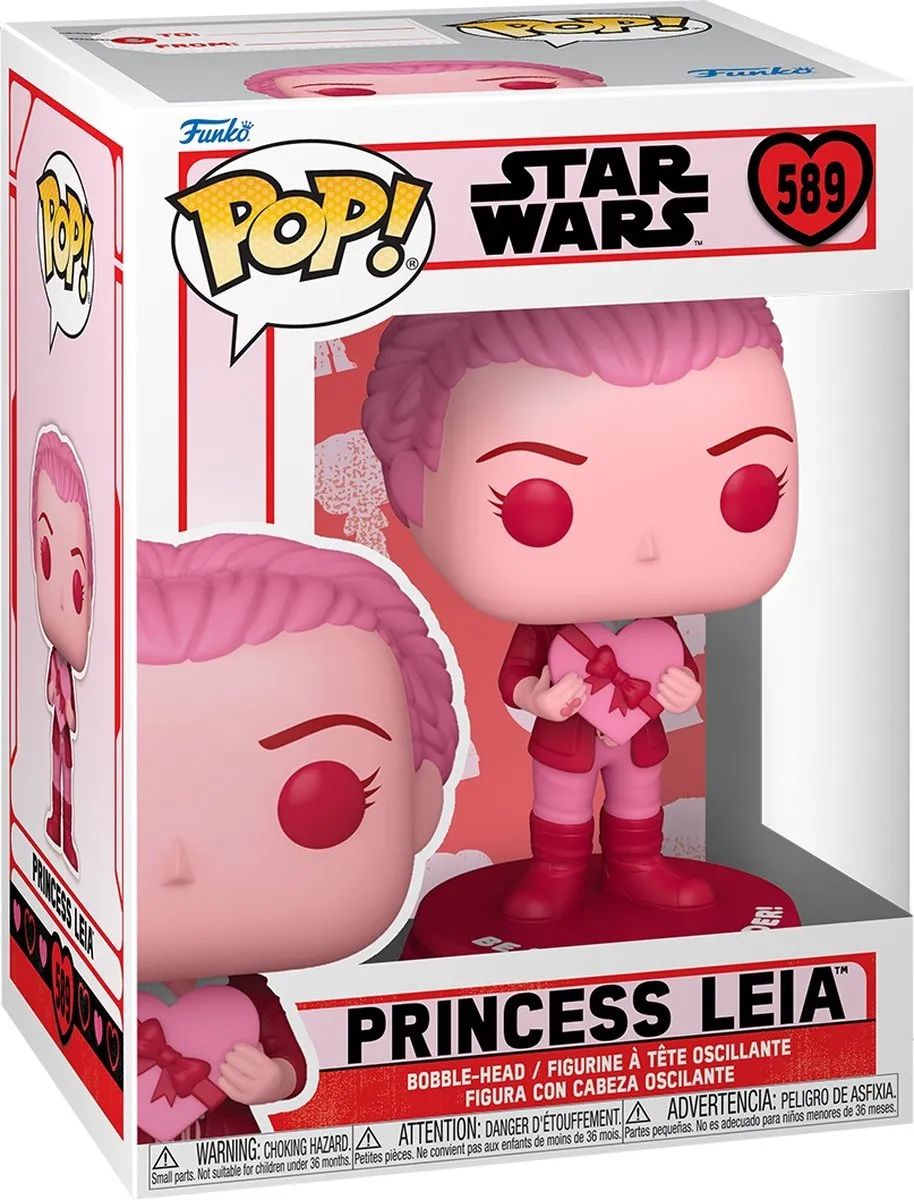 Funko Star Wars POP! Leia Valentines 67613 - Roze