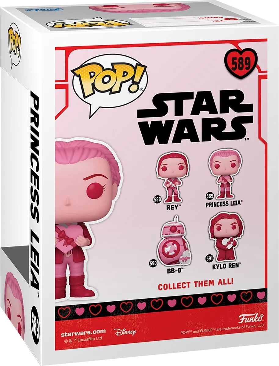 Funko Star Wars POP! Leia Valentines 67613 - Roze