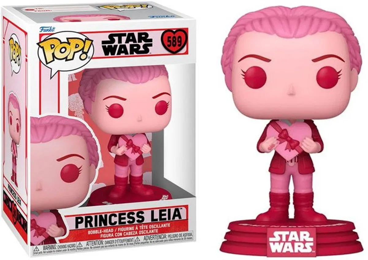 Funko Star Wars POP! Leia Valentines 67613 - Roze - afbeelding 6 van 6