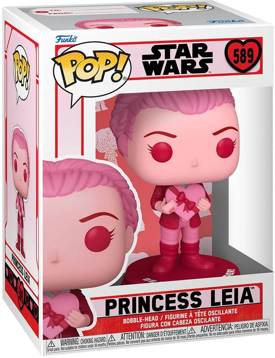 Funko Star Wars POP! Leia Valentines 67613 - Roze