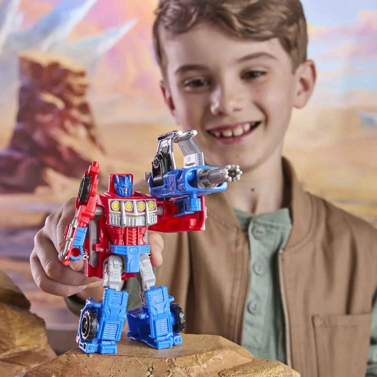 Hasbro Transformers Cyberworld Optimus Prime Actiefiguur - Rood