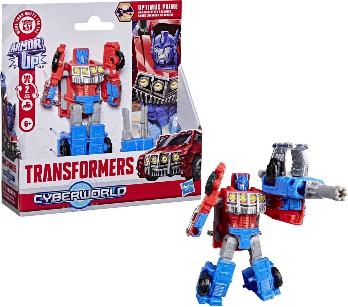 Hasbro Transformers Cyberworld Optimus Prime Actiefiguur - Rood