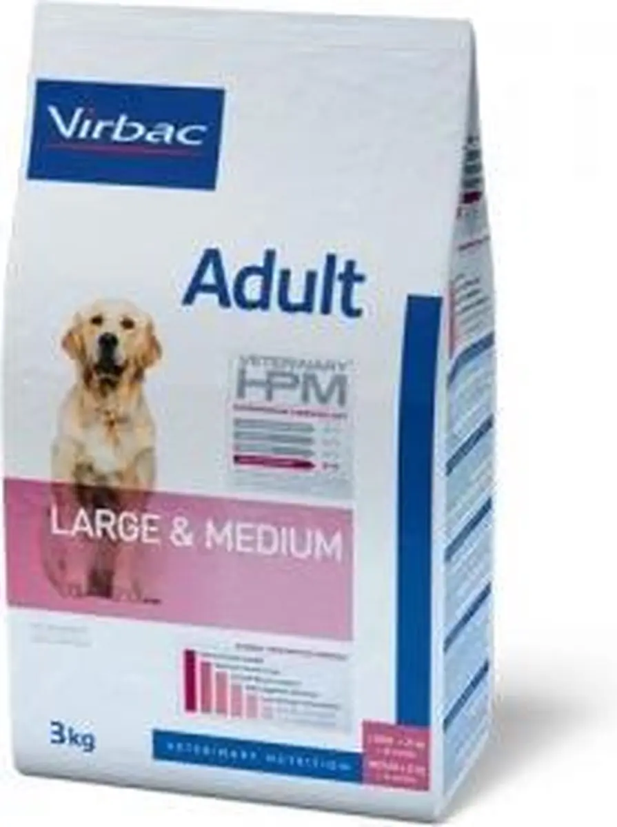 Virbac HPM Adult Hond Groot & Middel 16kg