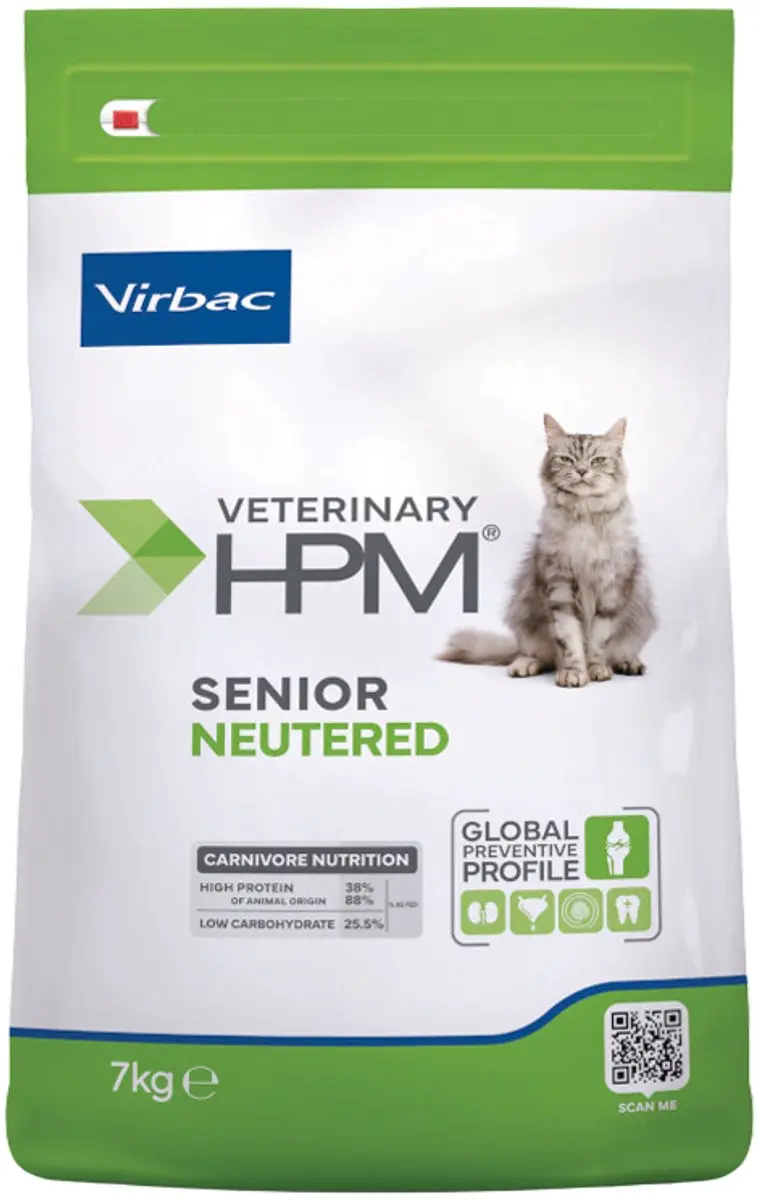 Virbac HPM Senior Gecastreerd Kat 7kg