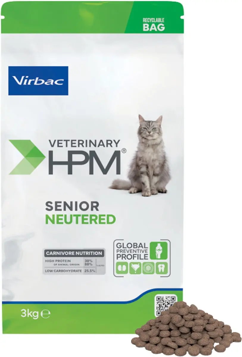 Virbac HPM Senior Gecastreerd Kat 7kg