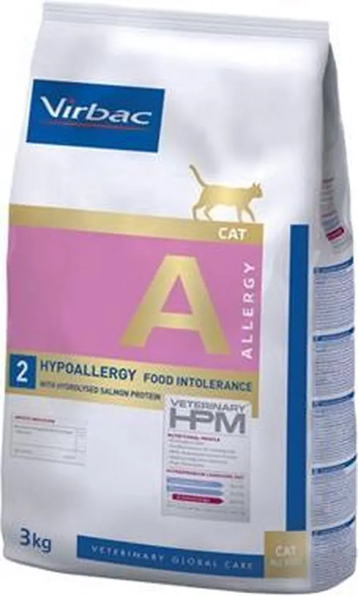 Virbac HPM Dietetic Cat Allergy A2 Zalm 3kg