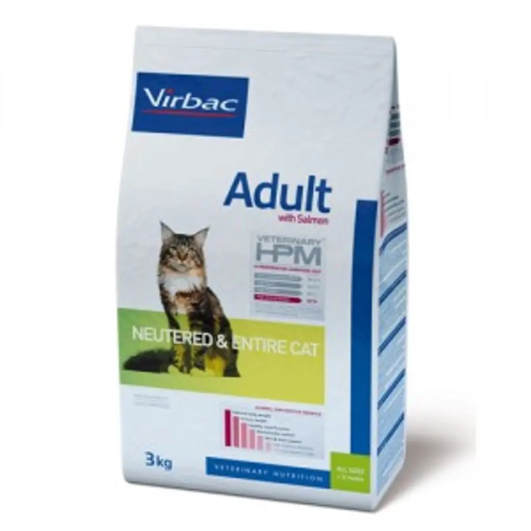 Virbac HPM Adult Kat Gecastreerd/Intact Zalm 3kg
