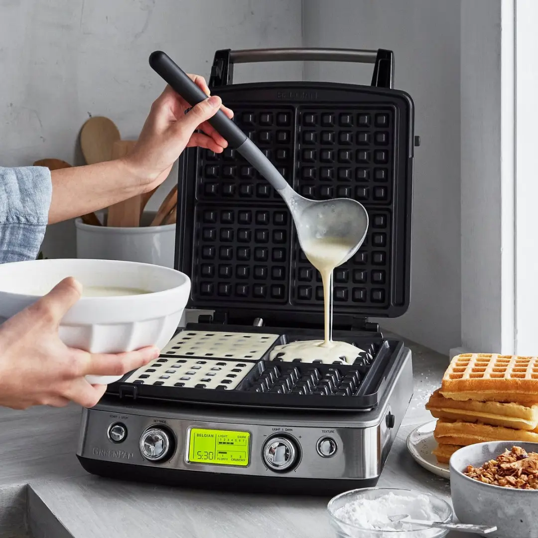 GreenPan Belgische Wafelplaten - Zwart - afbeelding 6 van 6