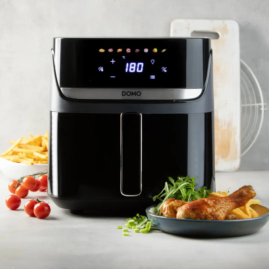 Domo DO551FR Heteluchtfriteuse DuoGrill 8L - 2800W - Zwart
