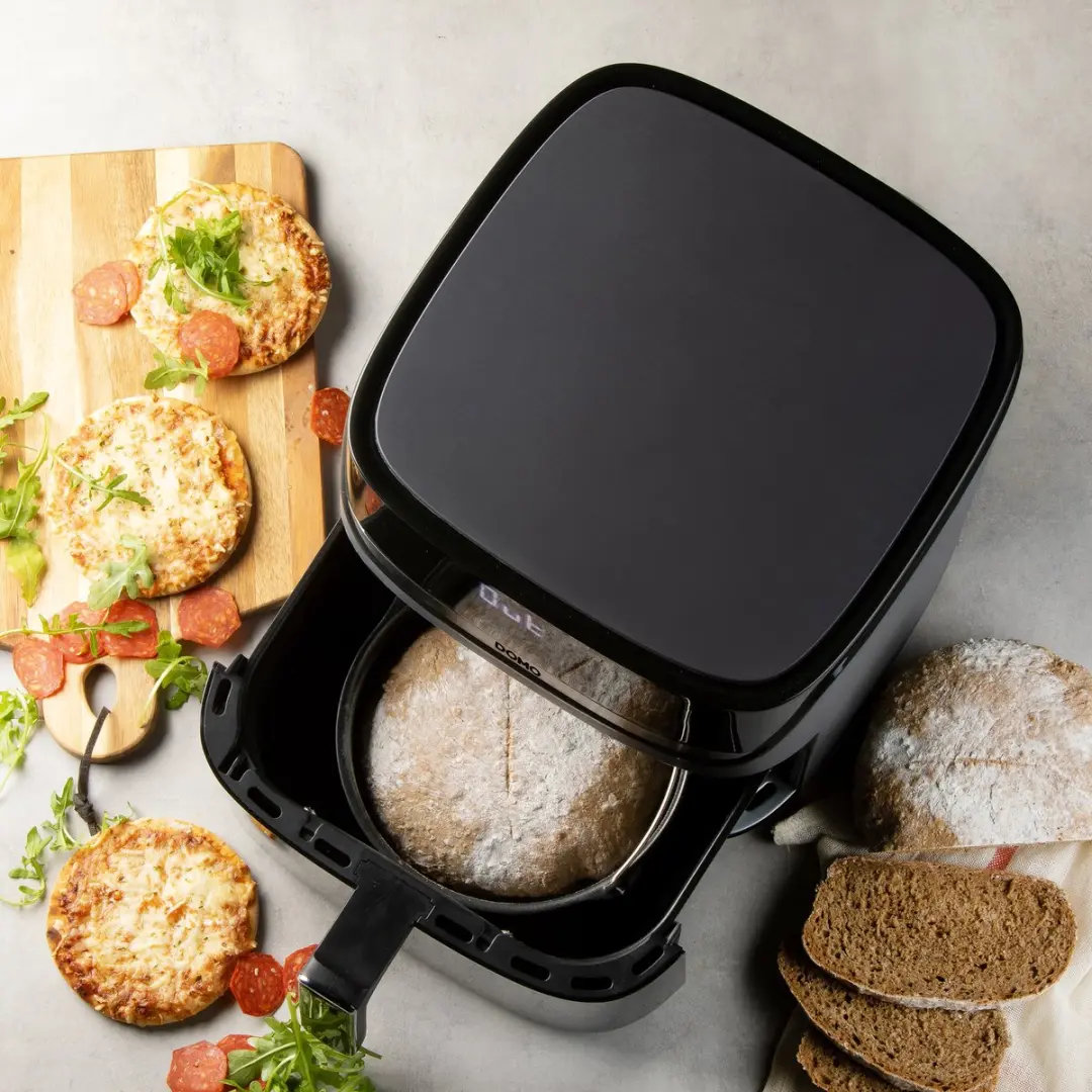 Domo DO551FR Heteluchtfriteuse DuoGrill 8L - 2800W - Zwart - afbeelding 6 van 6
