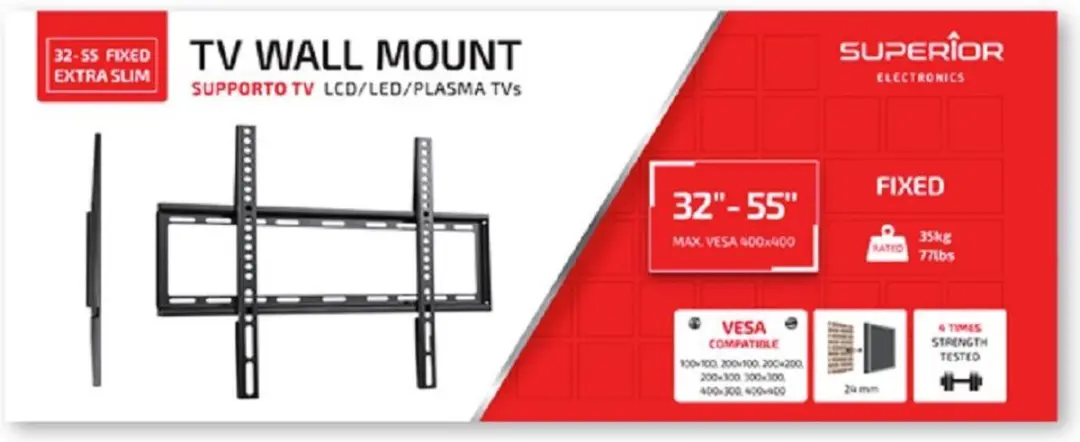 Superior Electronics SUPSTV004 TV Muurbeugel 32-55" - Zwart