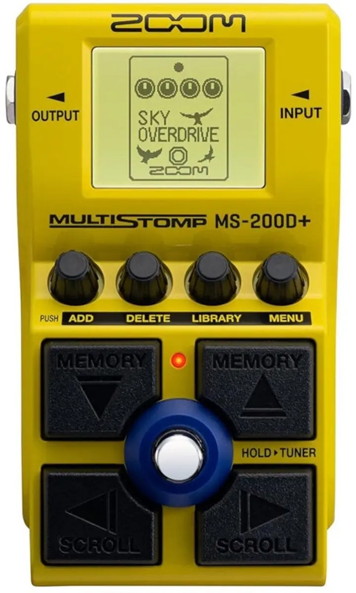 Zoom MS-200D+ MultiStomp Overdrive/Distortion - Geel - afbeelding 6 van 6