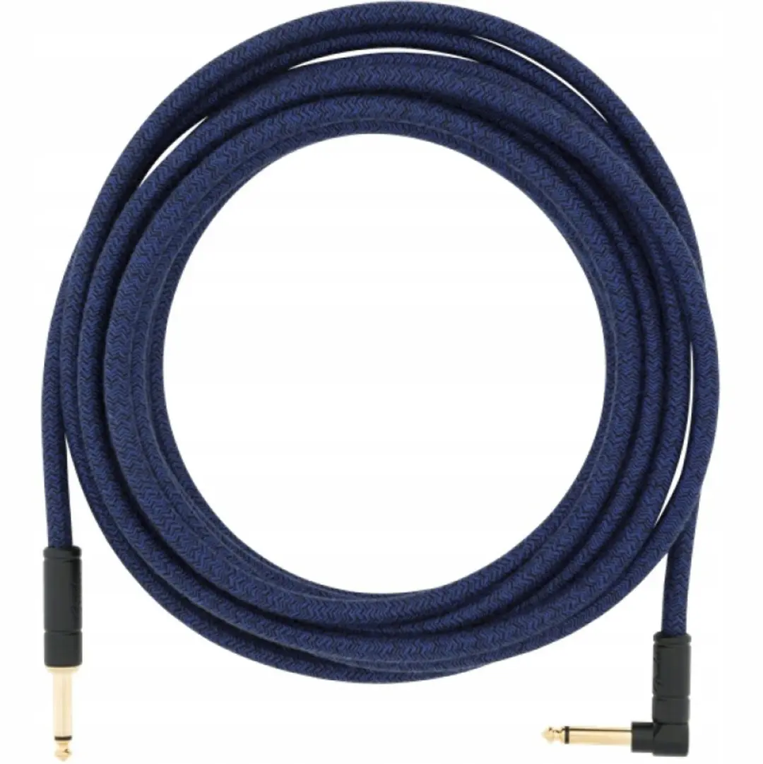 Fender Festival Instrumentenkabel Blue Dream 5,5m - 24K Gouden Connectoren - afbeelding 4 van 4