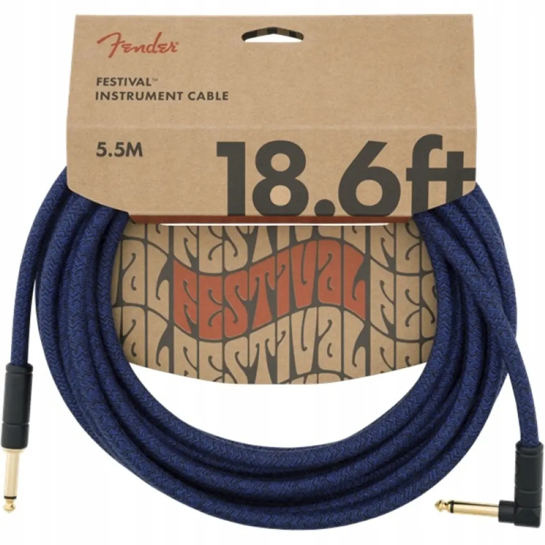 Fender Festival Instrumentenkabel Blue Dream 5,5m