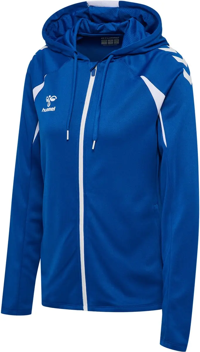 Hummel HMLCORE 2.0 Zip Hoodie Woman - XL - True Blue/Wit