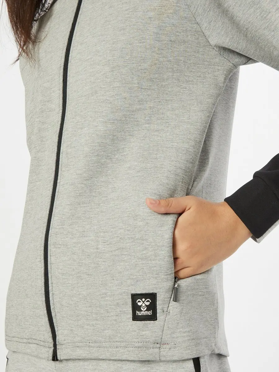 Hummel Hmlessi Zip Jacket Dames Trainingsjack - S - Grijs - afbeelding 6 van 6