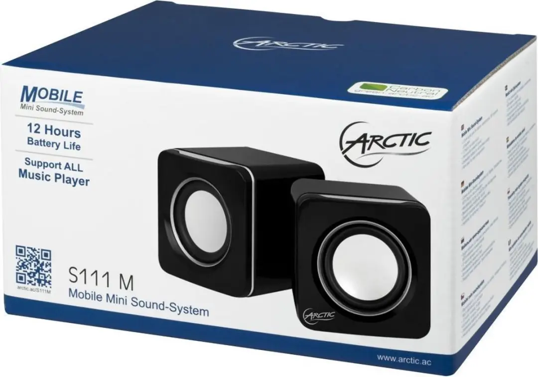 Arctic S111 M Luidspreker - 4W - 2 Stuks - Zwart - afbeelding 6 van 6