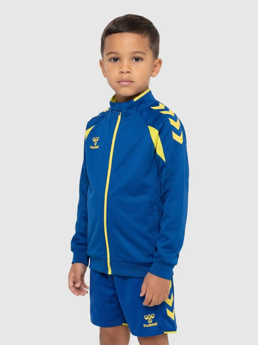 Hummel Hmlcore 2.0 Track Zip Jacket Kids 230860 - 128 True Blue/Blazing Yellow