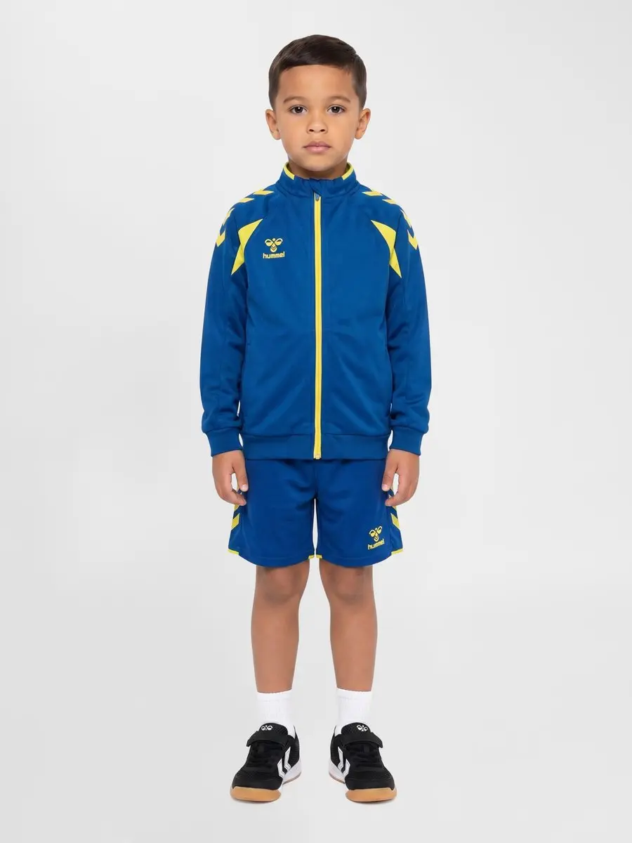 Hummel Hmlcore 2.0 Track Zip Jacket Kids 230860 - 128 True Blue/Blazing Yellow - afbeelding 6 van 6