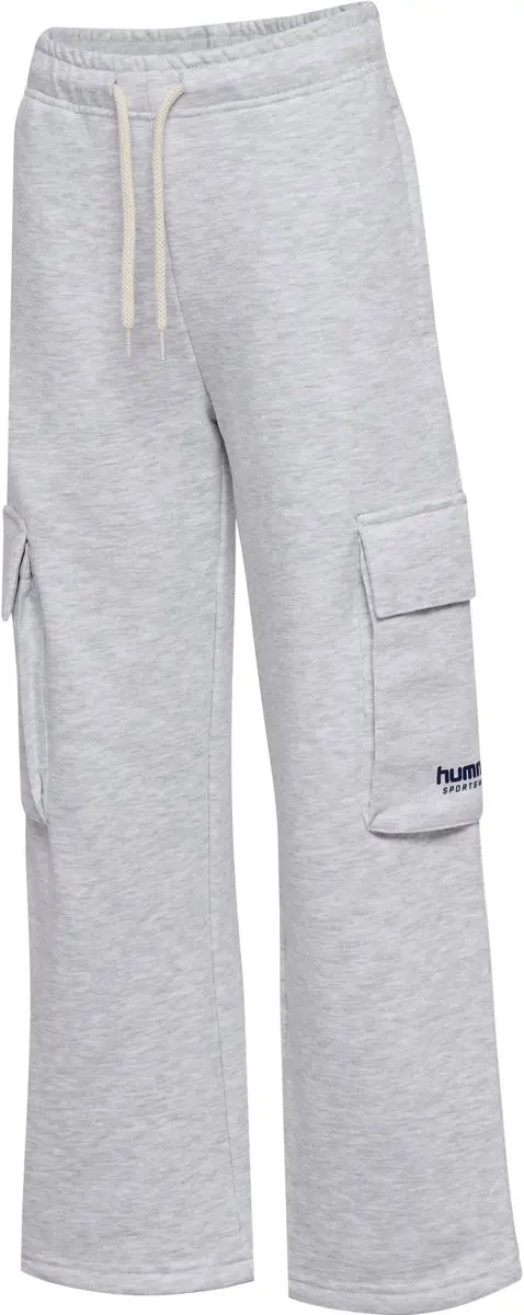 Hummel Kinderjoggingbroek HMLJR Loose WL Cargo - Light Grey Melange
