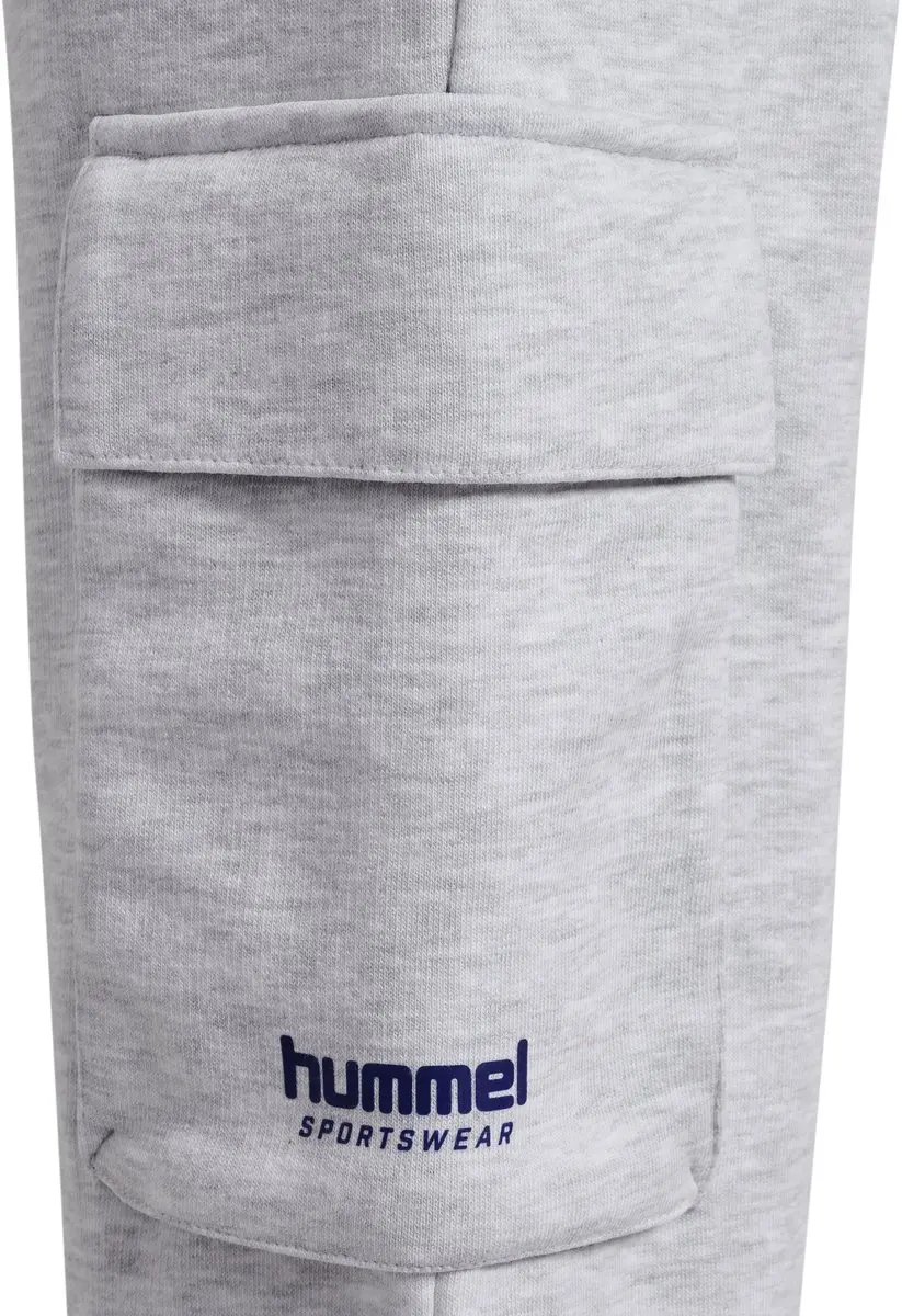 Hummel Kinderjoggingbroek HMLJR Loose WL Cargo - Light Grey Melange