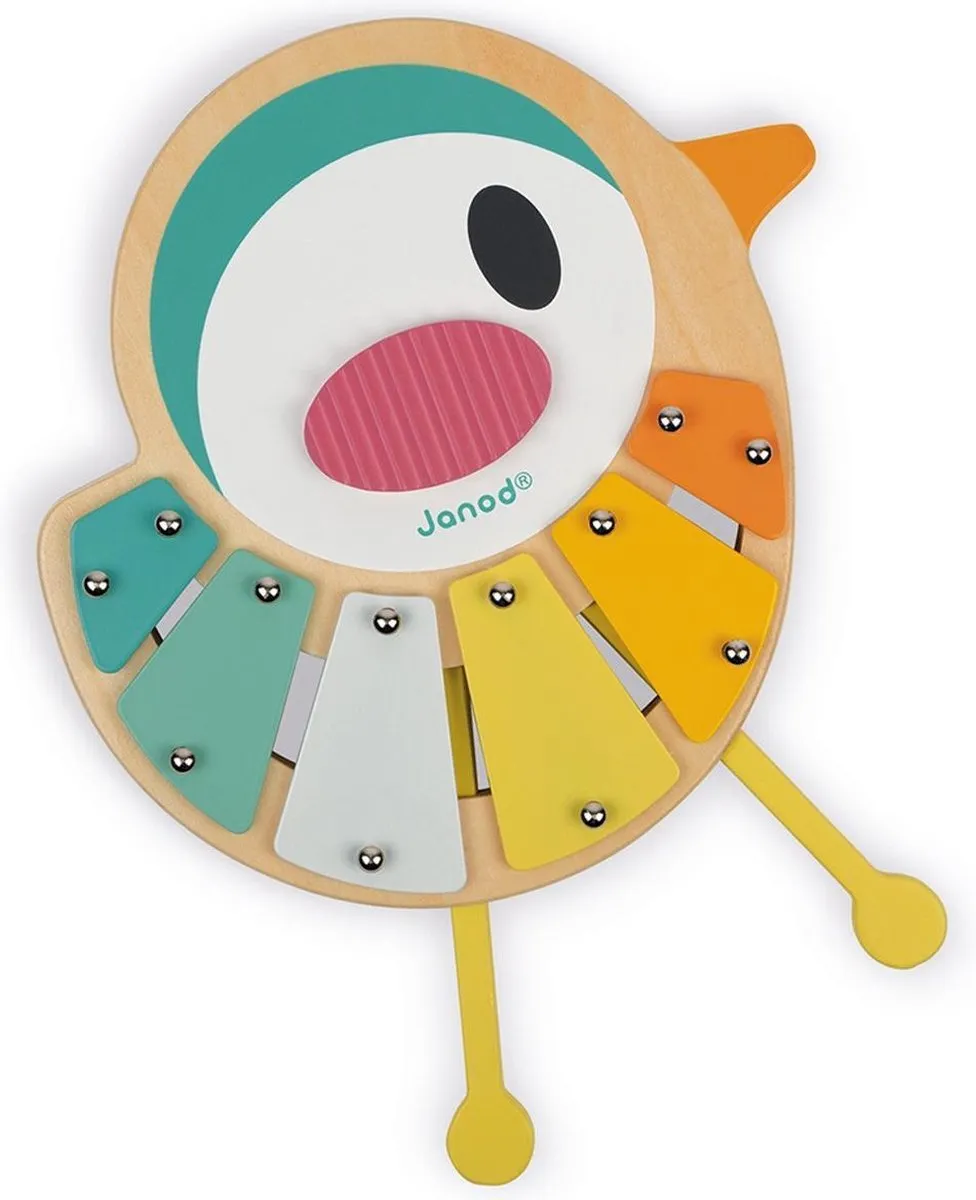 Janod Pure Xylo-Vogel Xylofoon - 6 Tonen - 1 Jaar - afbeelding 6 van 6