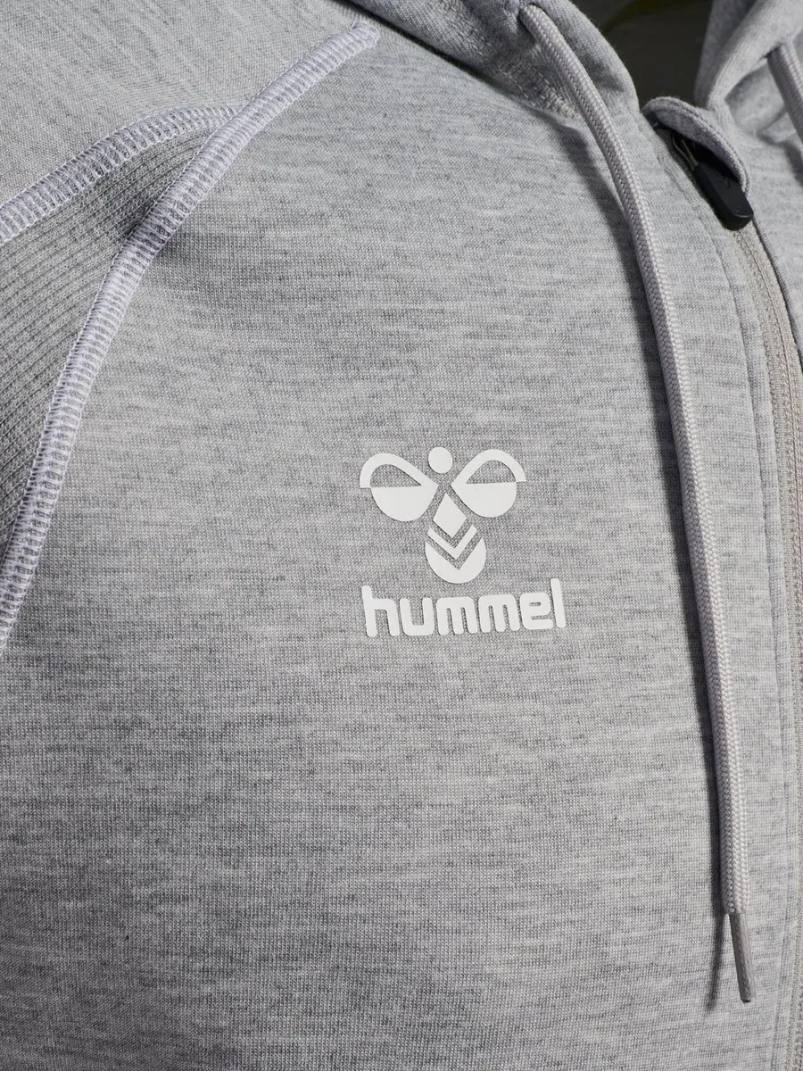 Hummel Hmlmove 2.0 Zip Hoodie 231339 - Grey Melange - L