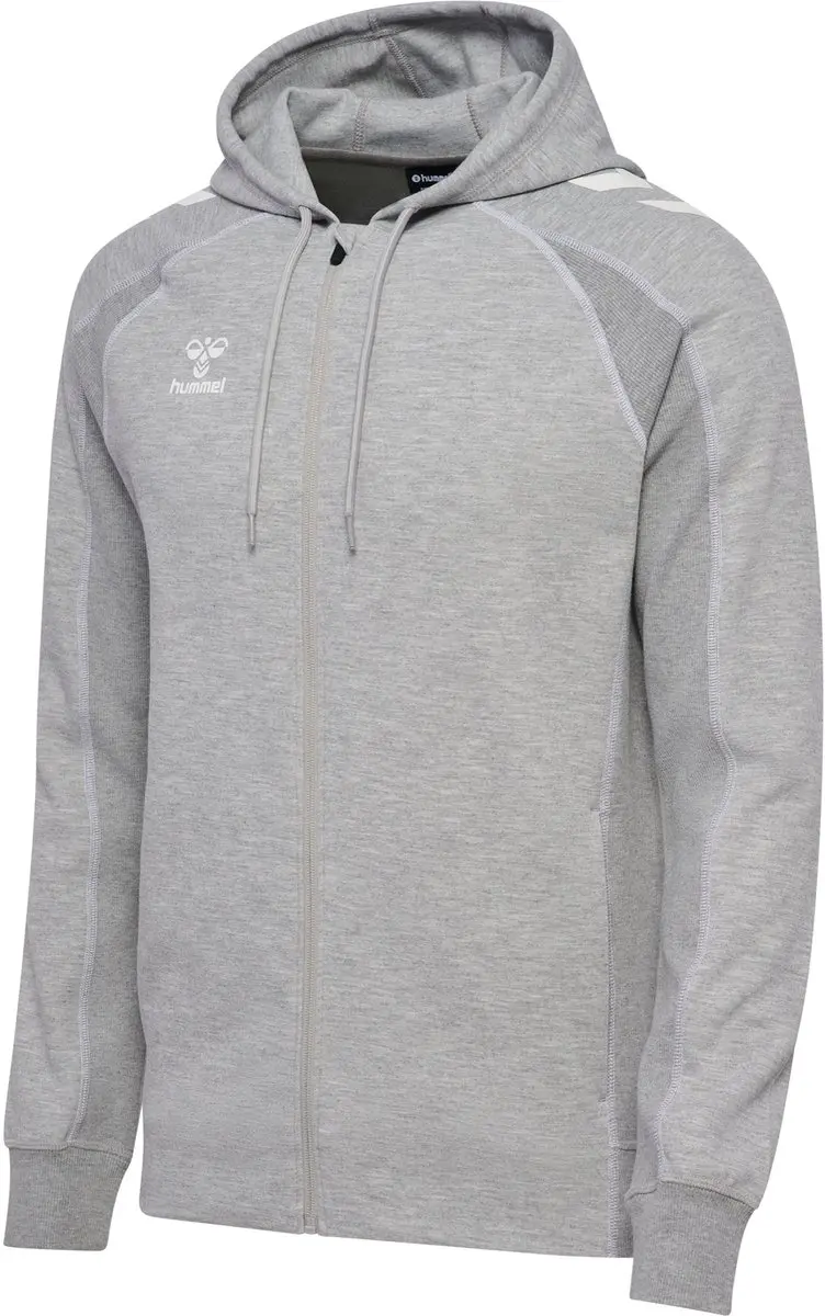 Hummel Hmlmove 2.0 Zip Hoodie 231339 - Grey Melange - L