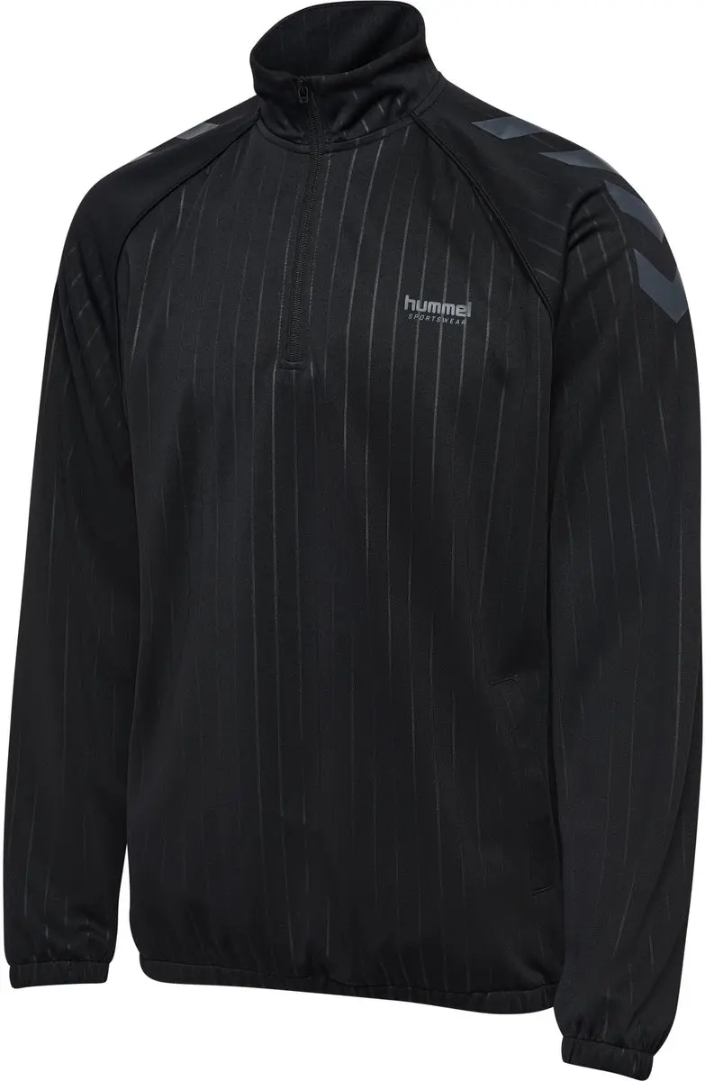 Hummel Hmlstripe Halfzip Trainingsjack 232445 - XL - Zwart