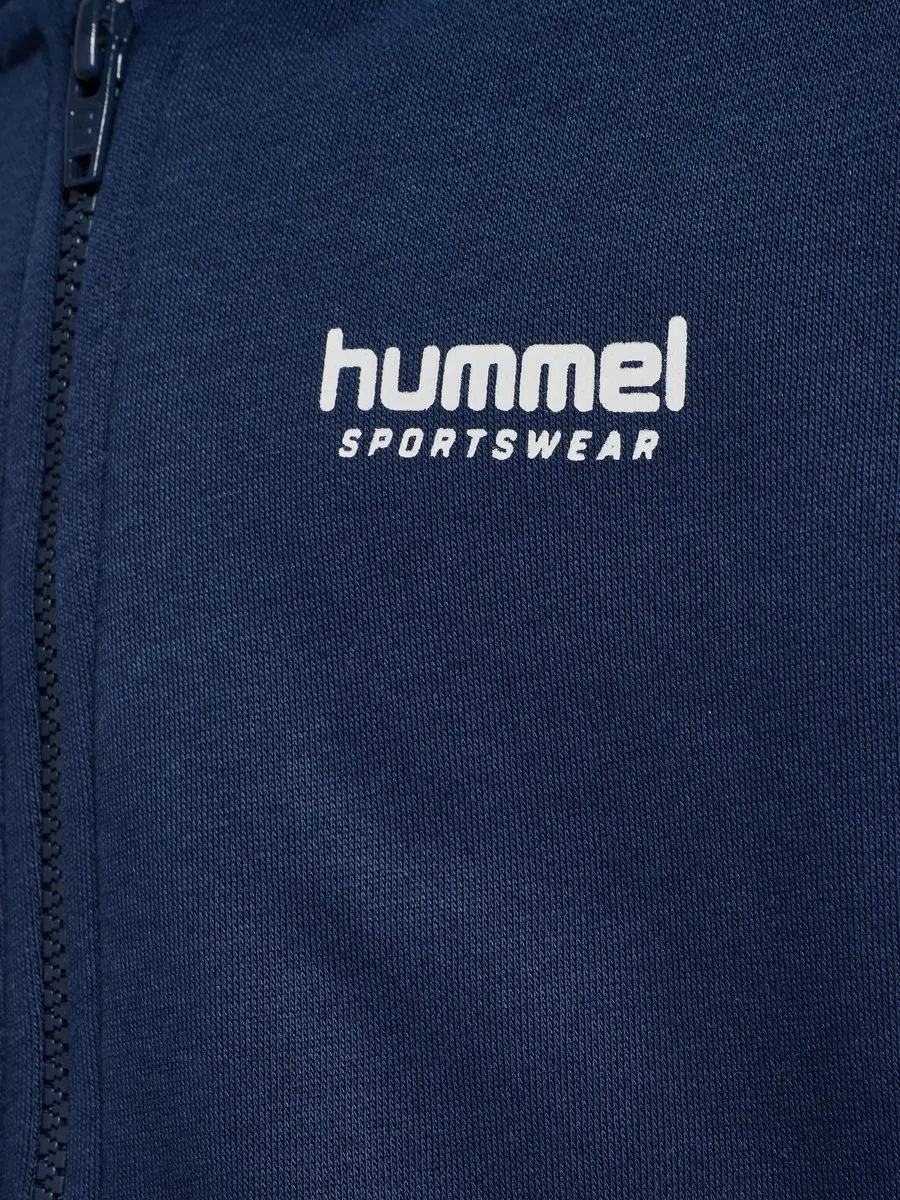 Hummel Hmljr Loose Blocked Zip Hoodie 229750 - 104 Dress Blues