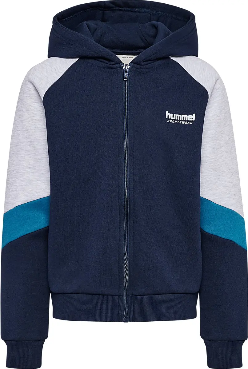 Hummel Hmljr Loose Blocked Zip Hoodie 229750