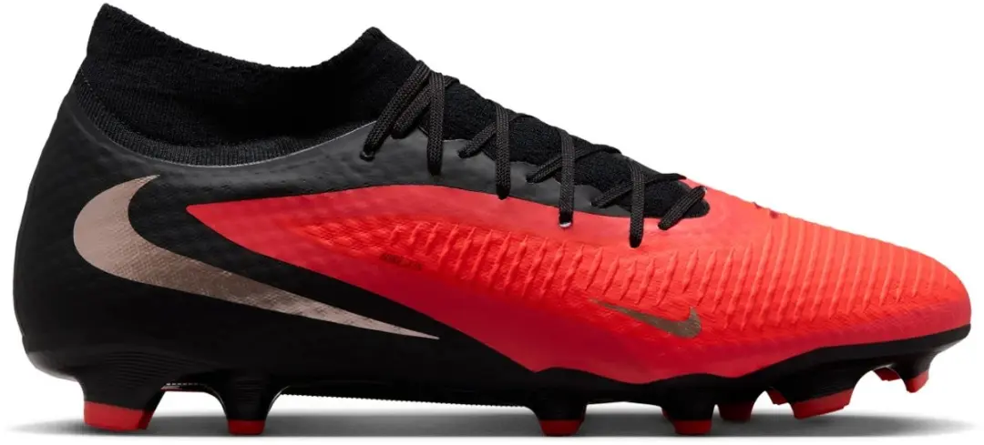 Nike Phantom 6 High Academy FG/MG - Voetbalschoenen - 42 - Rood/Goud/Zwart