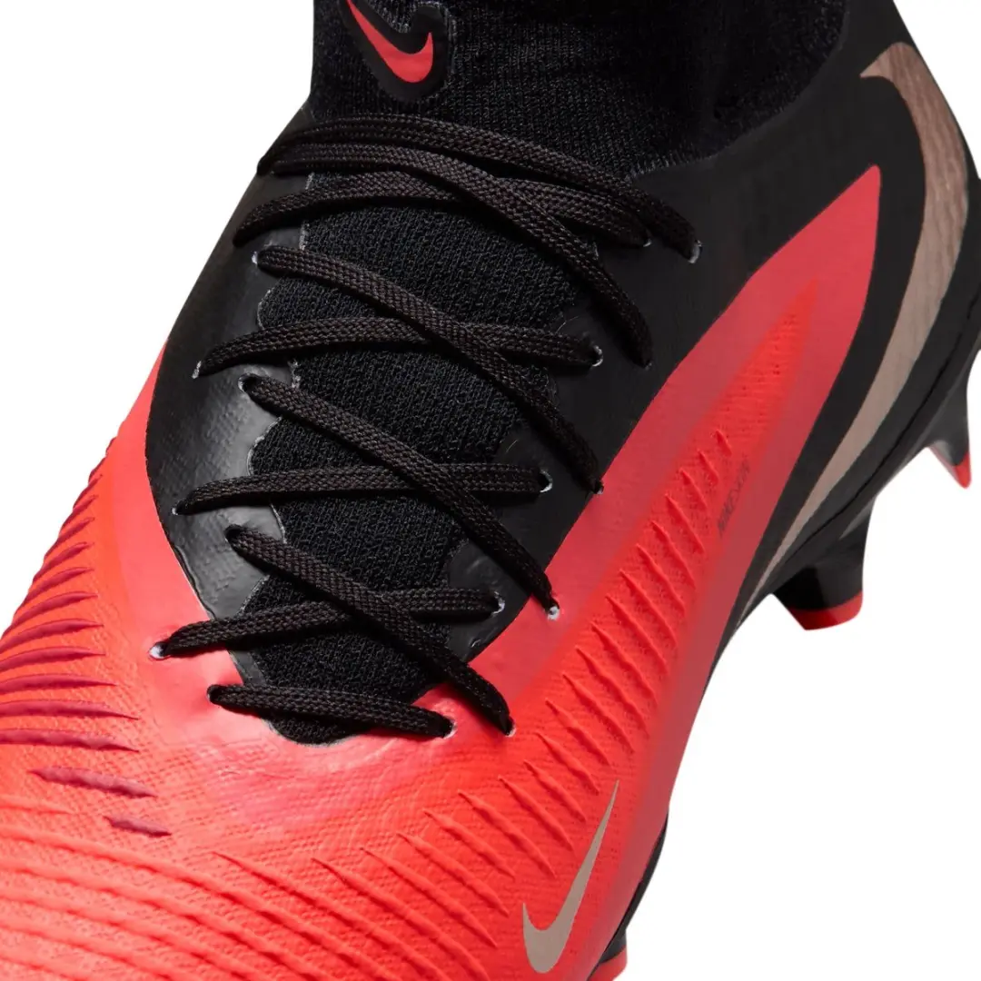 Nike Phantom 6 High Academy FG/MG - Voetbalschoenen - 42 - Rood/Goud/Zwart