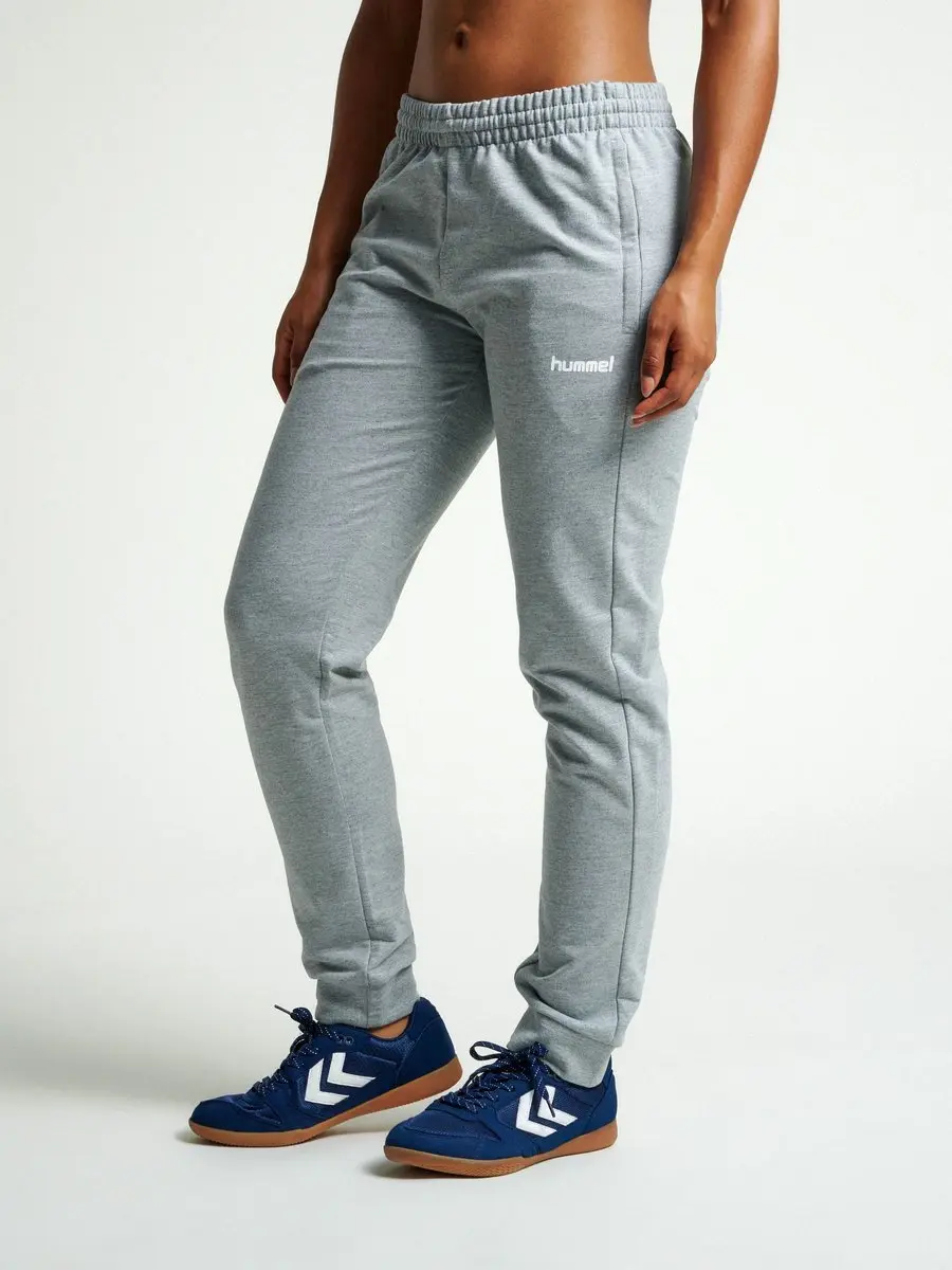 hummel Go Cotton Joggingbroek S - Wit