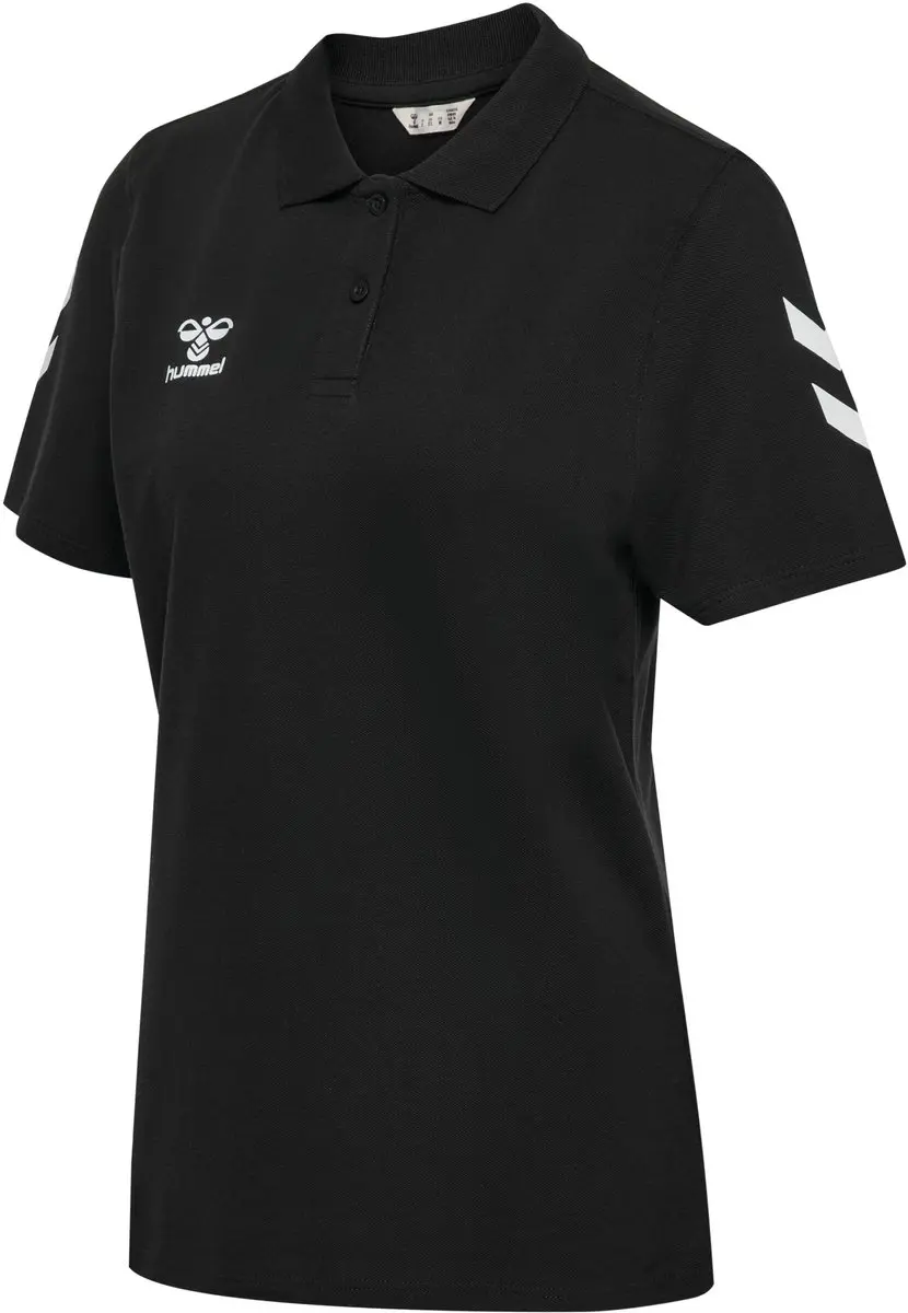 Hummel HMLGO 2.0 Chevron Polo Woman - XL - Zwart