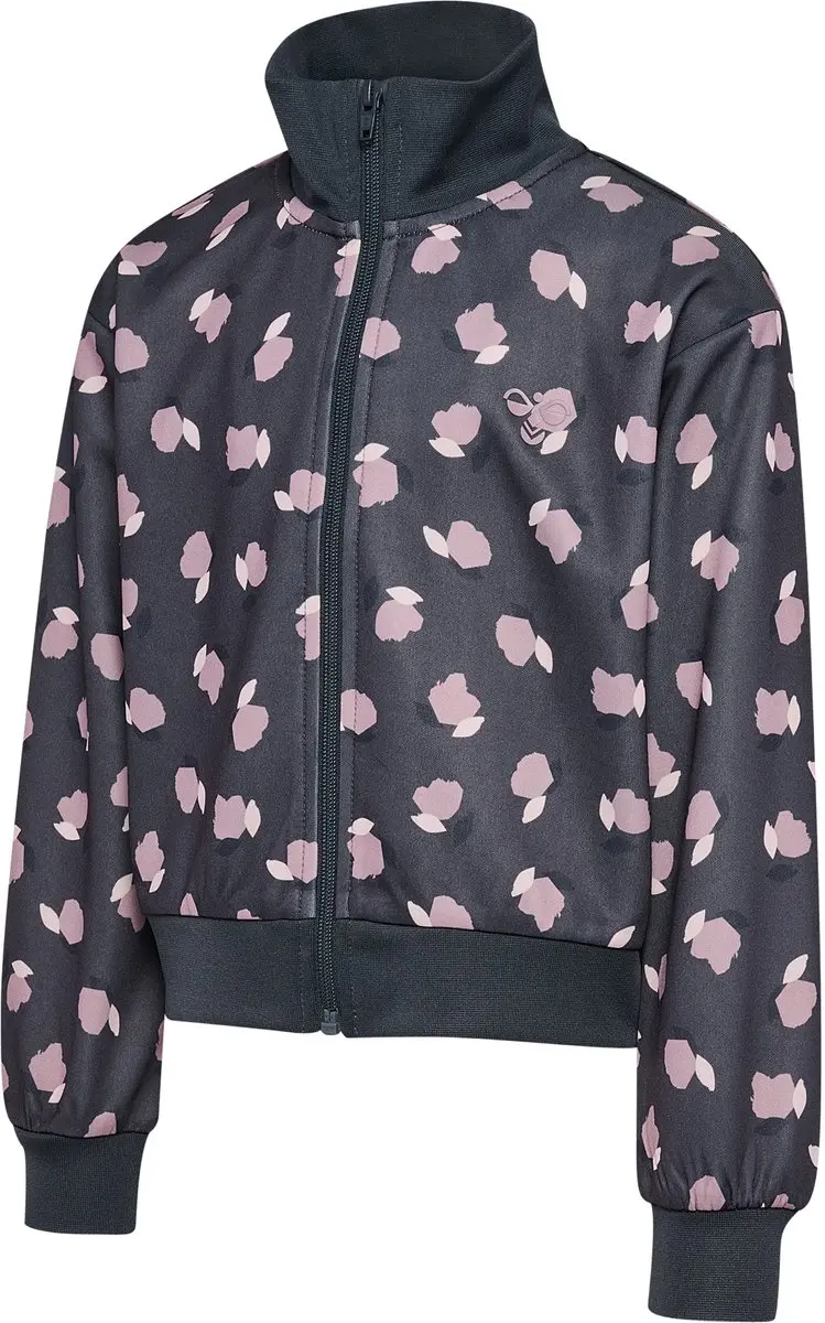 Hummel HMLJR Reg Poly Gym Zip Jacket - Ombregrijs