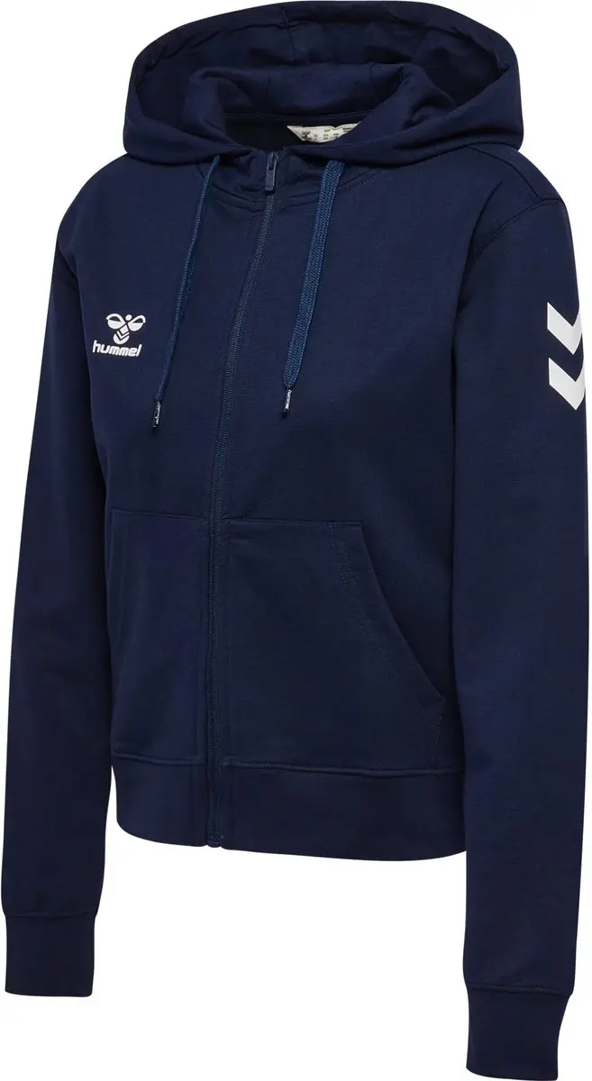 Hummel HMLGO 2.0 Chevron Zip Hoodie - Marine - XXL