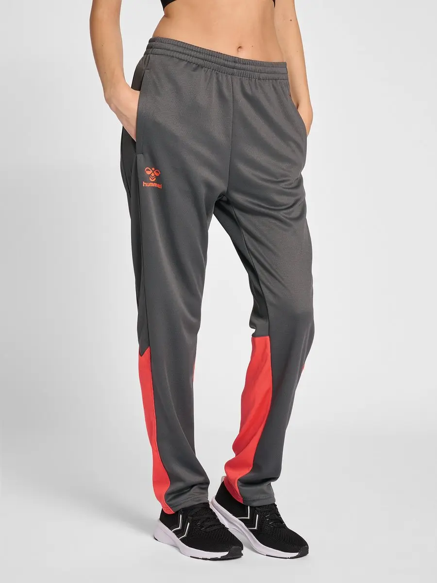 Hummel Ongrid Poly Pants Dames Trainingsbroek XS - grijs