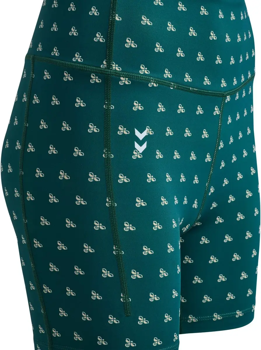Hummel HMLHIIT AOP Impact Short Tights 232372 - S - Balsam