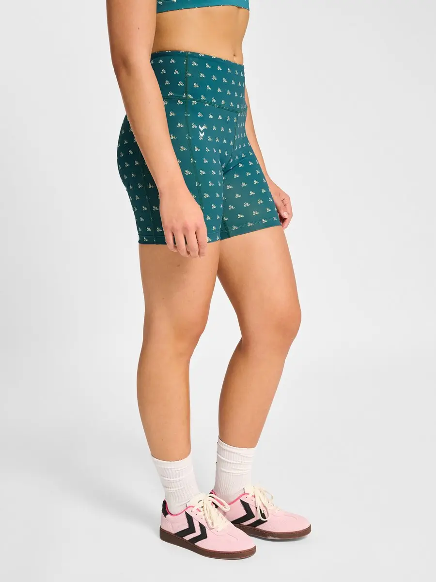 Hummel HMLHIIT AOP Impact Short Tights 232372 - S - Balsam