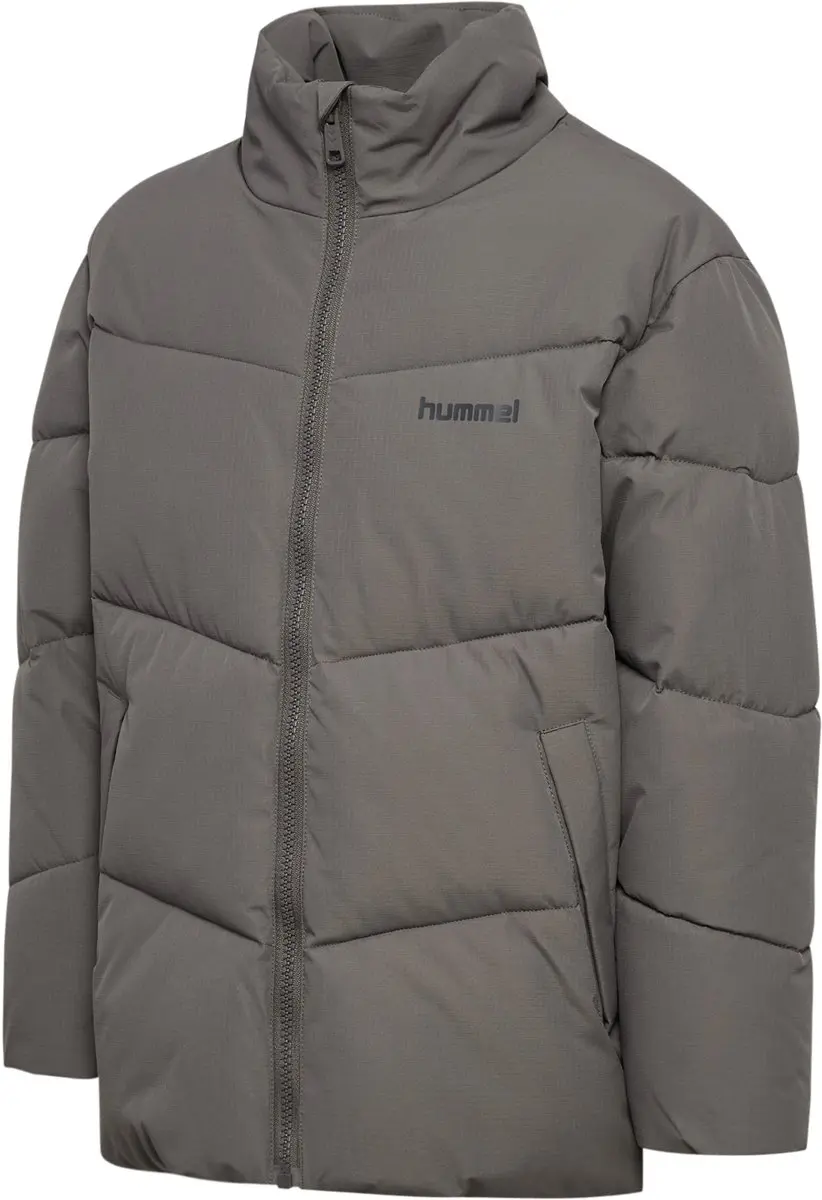 Hummel HMLJR Puffer Jacket - Donkergrijs - Maat 104
