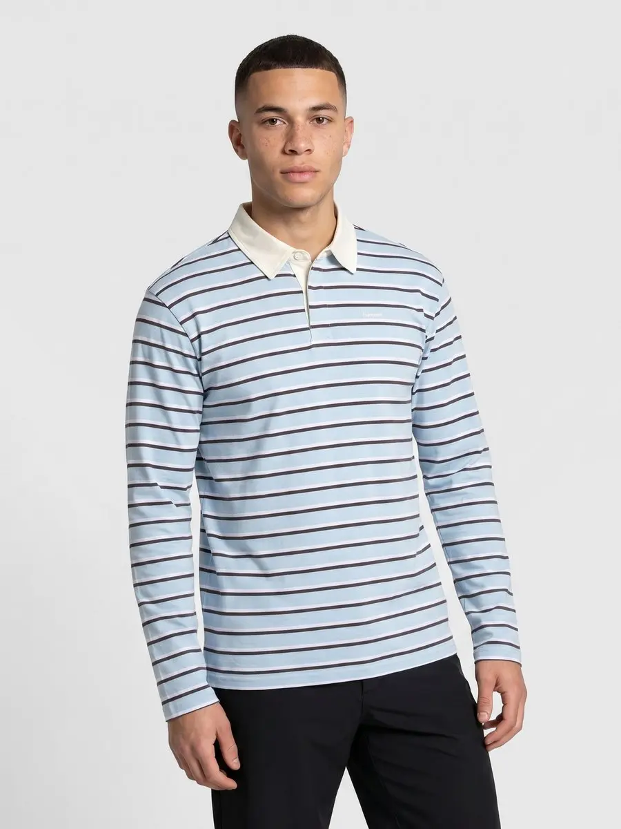 Hummel HMLI-D Polo L/S - XS - Floaty Blue