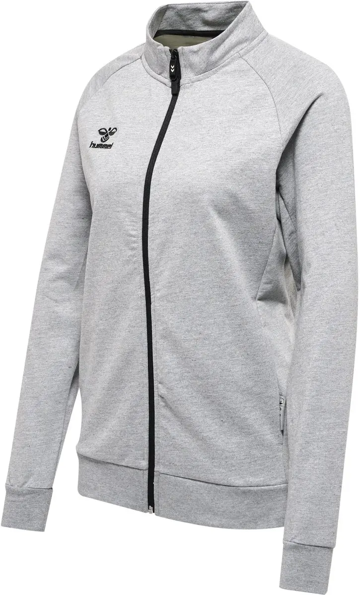 Hummel Move Grid Cotton Dames Trainingsjack - S - Grijs