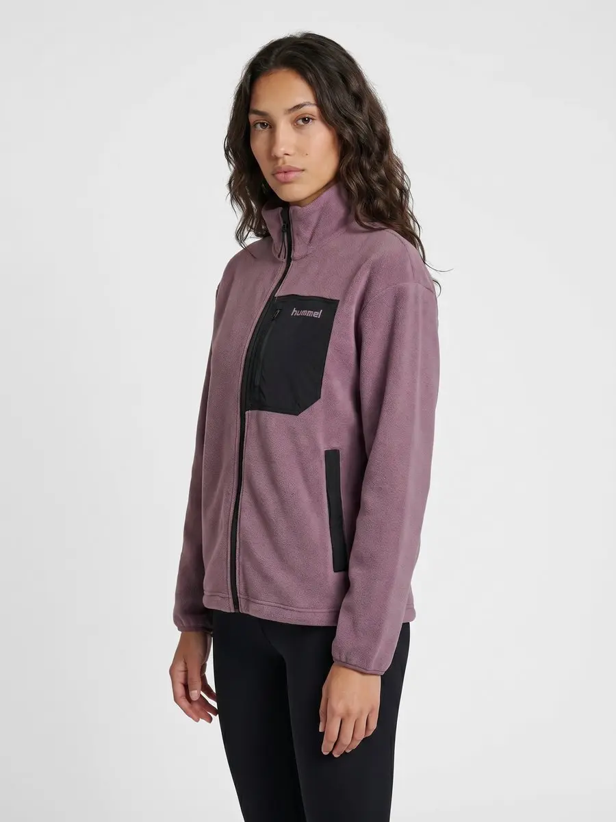 Hummel HML Polar Fleece Vrouwenjack - M - Black Plum